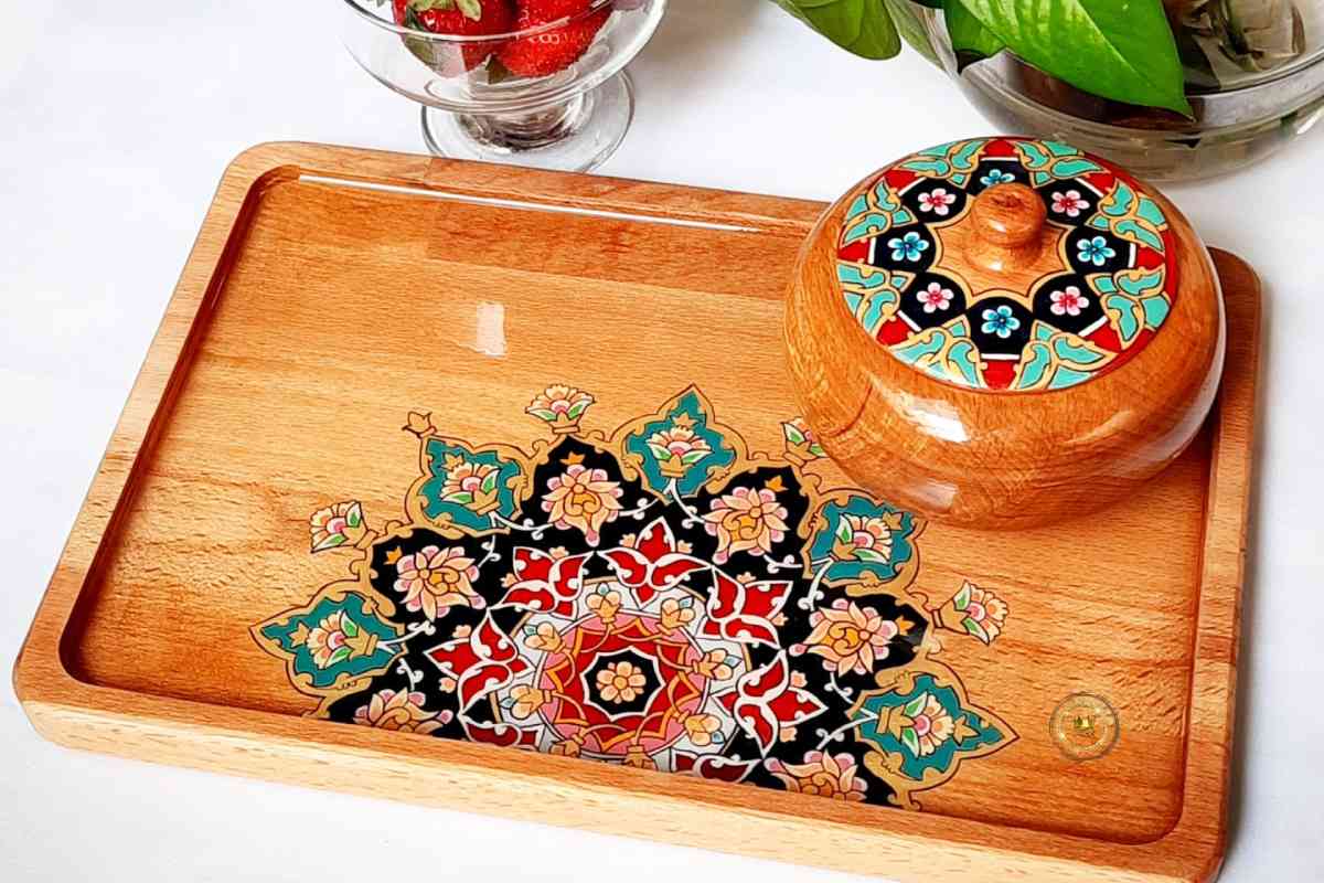آموزش تذهیب مقدماتی روی چوب